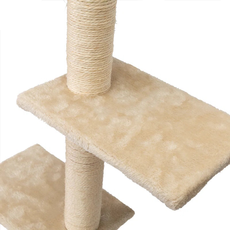 Damyanti Wall-Mounted Cat Tree Shelved 6 Pcs Climbing Center